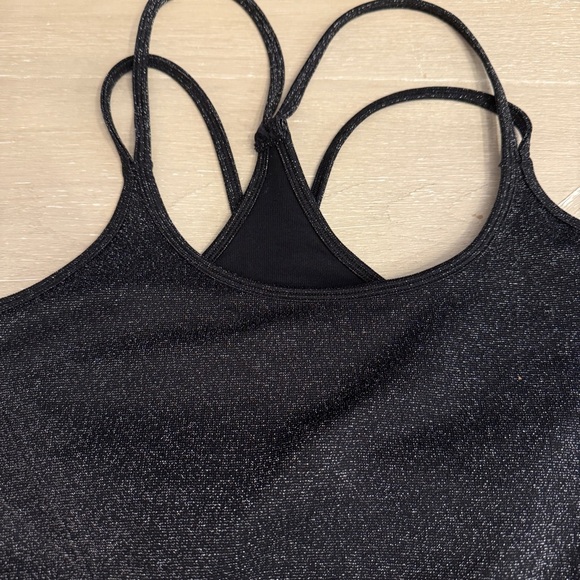 Fabletics Seemless Lurex Jumpsuit Black Sparkle sz LG - Picture 5 of 15